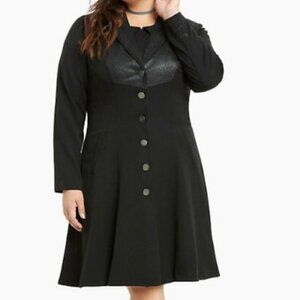 Torrid Harry Potter Deathly Hallows Plus Size Coat Sz 2 - NWT - Wand Pocket